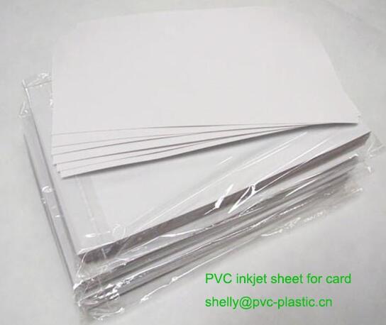 Valge tindipritsiga PVC leht kaartidele